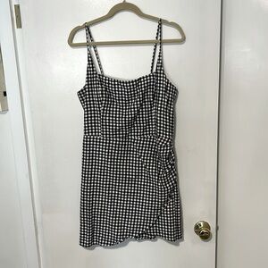 Abercrombie & Fitch, Navy and white plaid mini dress, LT